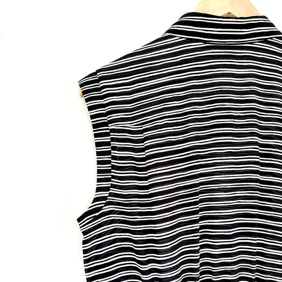 Tommy Hilfiger Black & White Stripe Shirt Dress - Picture 8 of 8